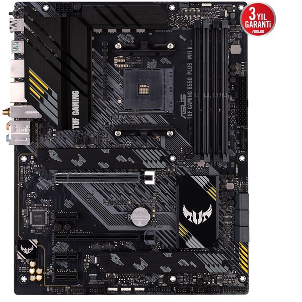 resimler/genel/ASUS TUF B550-PLUS GAMING WIFI II DDR4 HDMI DP PCIe 16X v4.0 AM4 ATX