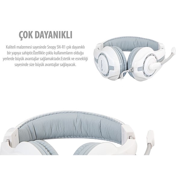 resimler/genel/RAMPAGE SN-R1 Stereo 3.5mm Jack Beyaz-Gri Gaming Mikrofonlu Kulaklık
