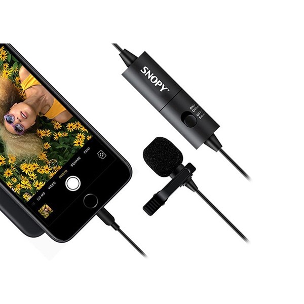 resimler/genel/Snopy SN-100M Siyah Akıllı Telefon ve Youtuber Yaka Mikrofonu