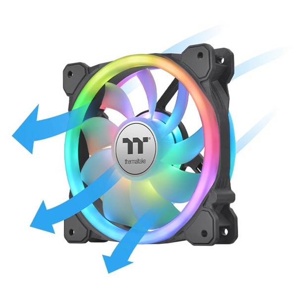 resimler/genel/Thermaltake SWAFAN Duo ARGB 3x120mm Fanlı + Kontrolcülü Kasa Fan Kiti