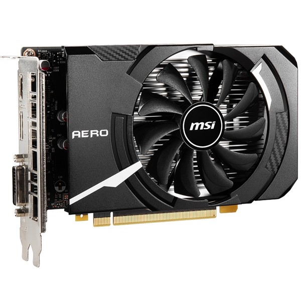 resimler/genel/MSI GTX1650 4GB AERO ITX GDDR6 128bit HDMI DVI DP PCIe 16X v3.0