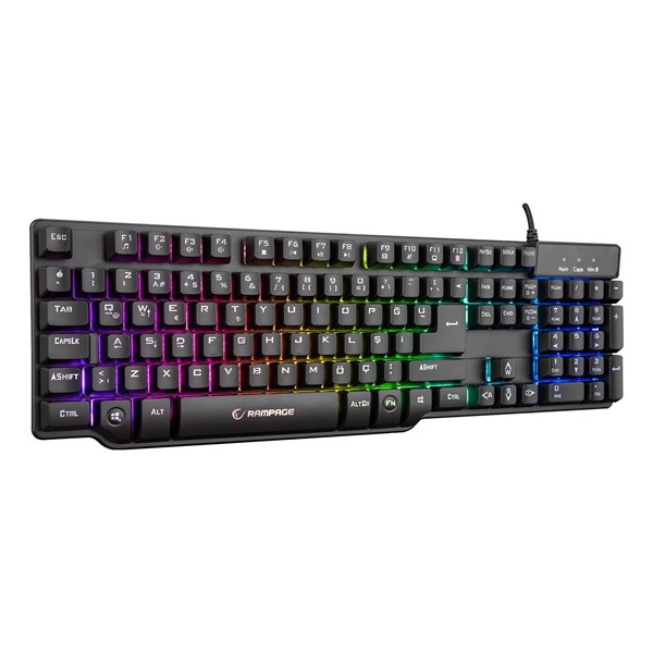 resimler/genel/RAMPAGE KB-R88 GAMEZONE USB Q Trk RGB Led Aydınlatmalı Mekanik Hisli Siyah Gaming Klavye Kutu Açık (Outlet)