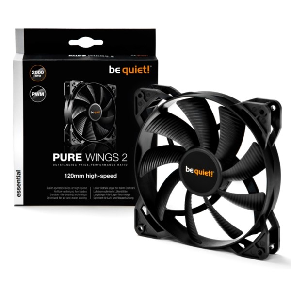 resimler/genel/Be Quiet! BL081 Pure Wıngs 2 120Mm 4 Pin Pwm Kasa Tahliye Fanı
