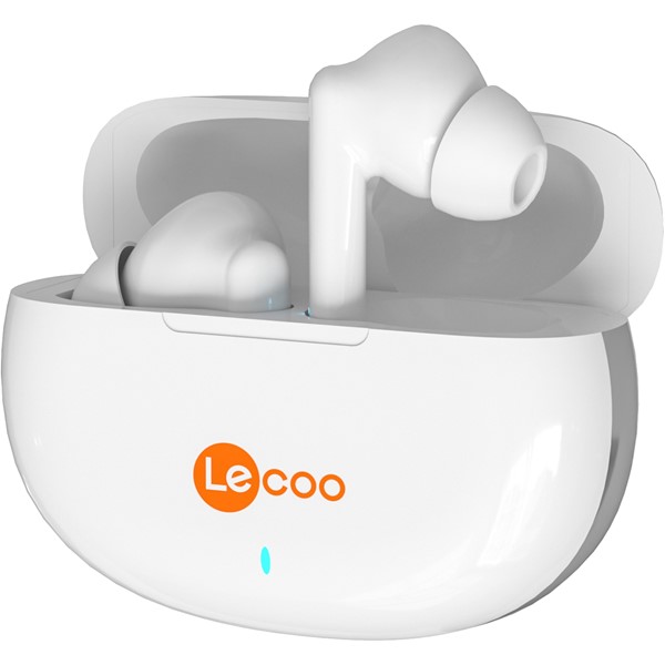 resimler/genel/LENOVO LECOO EW306 Bluetooth Beyaz Şarj Kutulu TWS Kulak İçi Mikrofonlu Kulaklık