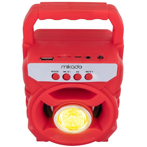resimler/genel/Mikado MD-BT65R 5W 800mAh 3.7V Kırmızı USB/TF Cart / Bluetooth Taşınabilir Speaker Hoparlör