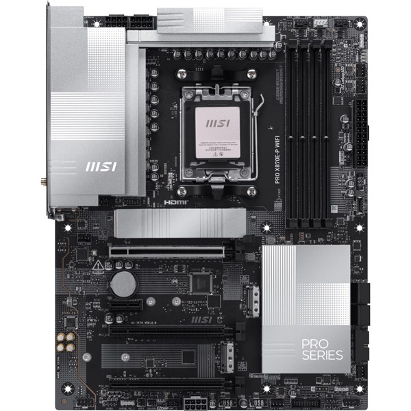 resimler/genel/MSI PRO X870E-P WIFI-7 DDR5 8200MHZ(OC) HDMI DP PCIe 16X v5.0 AM5 ATX