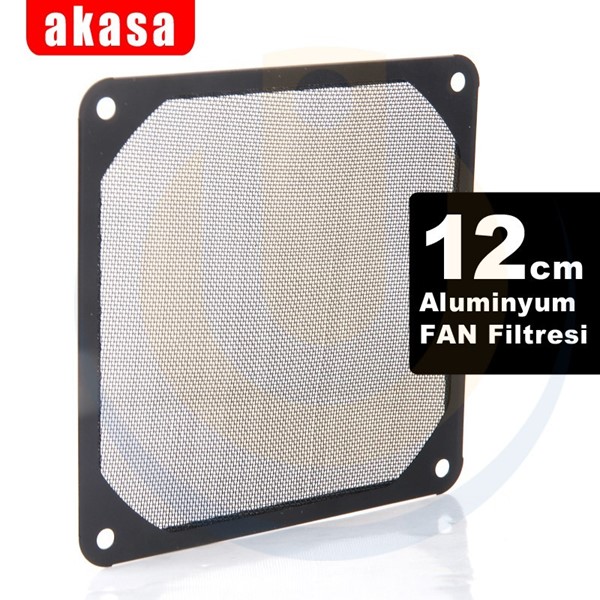 resimler/genel/AKASA AK-GRM120-AL01-BK 12cm Alüminyum Fan Filtresi