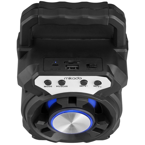 resimler/genel/Mikado MD-BT65S 5W 800mAh 3.7V Siyah USB/TF Cart / Bluetooth Taşınabilir Speaker Hoparlör