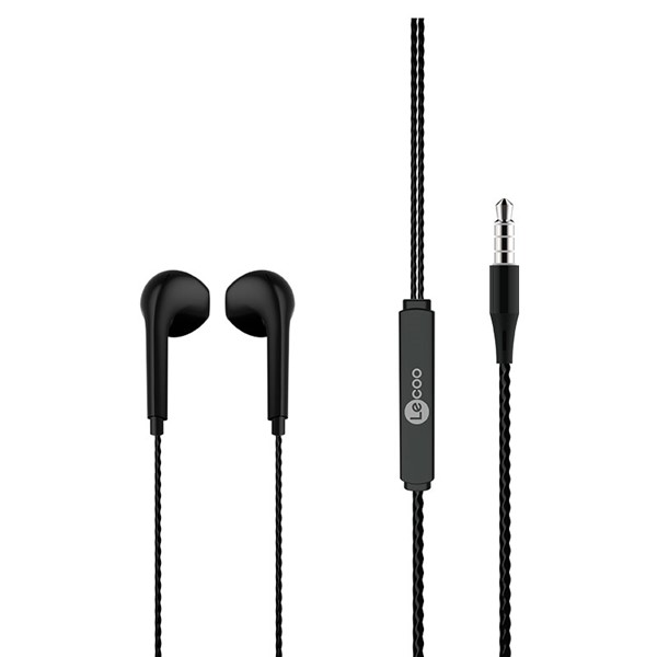 resimler/genel/LENOVO LECOO EH104B Stereo 3.5mm Jack Siyah Kulak İçi Mikrofonlu Kulaklık