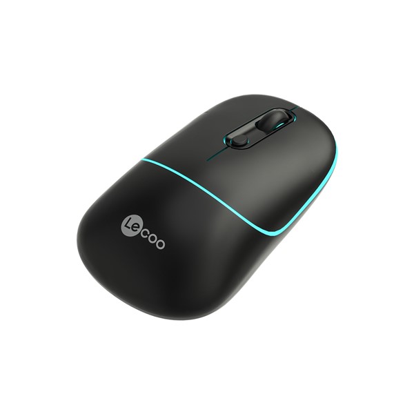 resimler/genel/LENOVO LECOO WS210 Kablosuz + Bluetooth Sessiz Şarjlı 1600dpi Optic Siyah Mouse