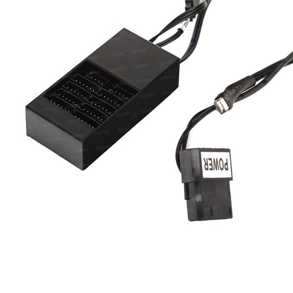 resimler/genel/DARK 12cm Ultra Bright RGB RING DKCKRGB02 RGB Siyah 2li Kasa Fanı Kiti