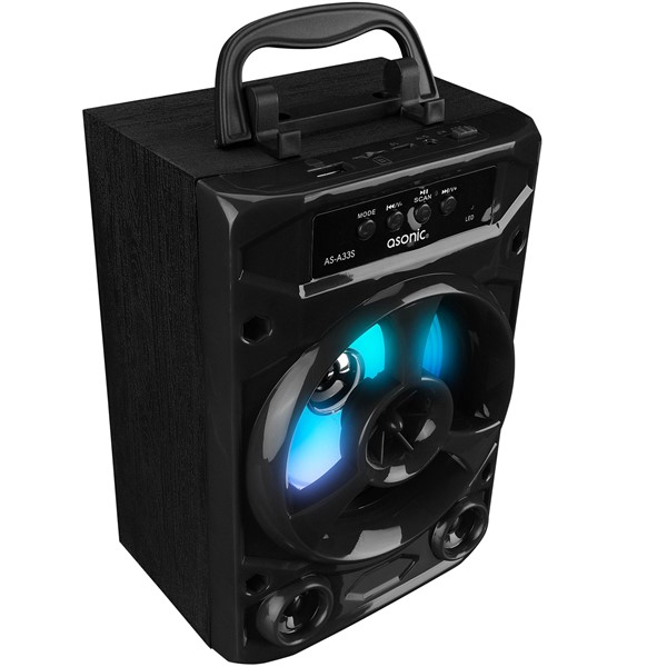 resimler/genel/Asonic AS-A33S Siyah 3W - DC 5V Bluetooth-Usb-Aux -TF Cardlı Speaker Hoparlör
