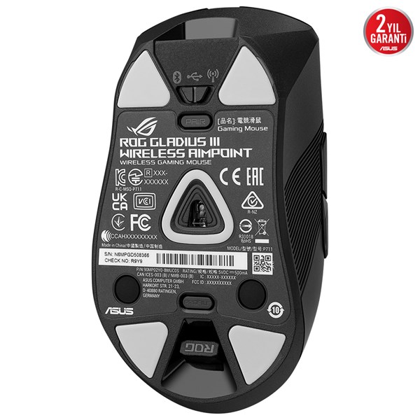 ASUS ROG GLADIUS III AIMPOINT Kablosuz 26.000DPI Gaming Mouse