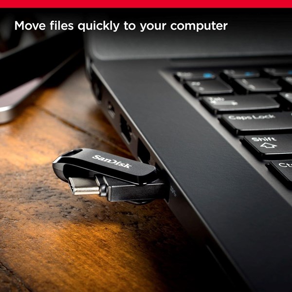 SANDISK 256GB ULTRA DUAL DRIVE GO SDDDC3-256G-G46G TYPE-C HARİCİ BELLEK SİYAH