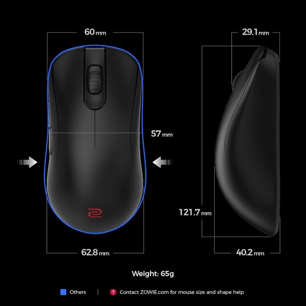 resimler/genel/ZOWIE ZA13-DW 4K 4000Hz Küçük Boy Simetrik Kablosuz E-Spor Oyuncu Mouse