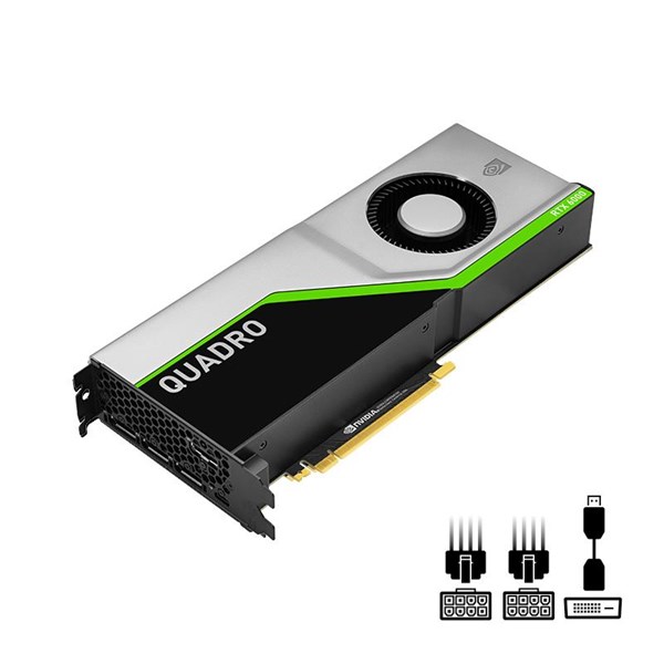 resimler/genel/PNY 24GB RTX6000 VCQRTX6000-PB GDDR6 384bit 4X-DP PCIE 4.0
