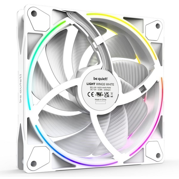 resimler/genel/Be Quiet! Light Wings White 140Mm Pwm  Premium Argb Kasa Fanı  4-Pin 3-lü Paket - BL103