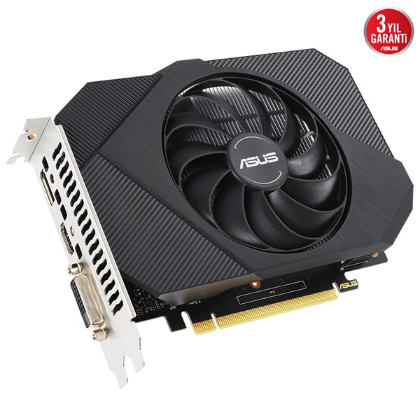 resimler/genel/ASUS GTX1650 4GB PH-GTX1650-O4GD6-P-V2 GDDR6 128bit HDMI DP PCIe 16X v4.0