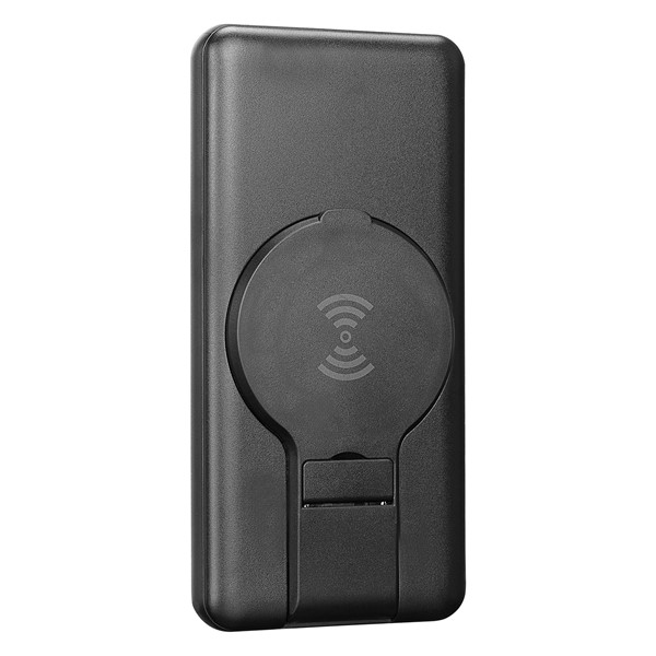 resimler/genel/S-link P110 10000mAh PRM PD22.5W+QC3.0 Magsafe 15W Kablosuz Standlı Siyah Taşınabilir Pil Şarj Cihazı Powerbank