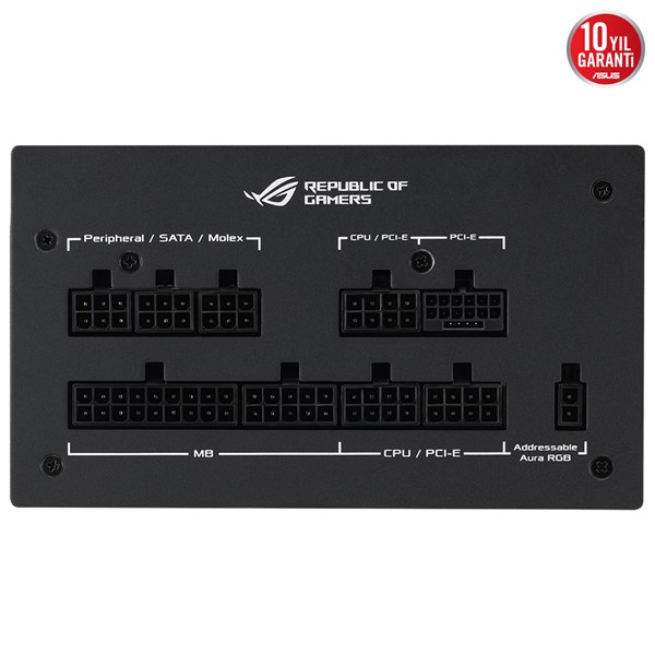 resimler/genel/ASUS 850W 80+ GOLD ROG STRIX AURA 850G TAM MODÜLER POWER SUPPLY