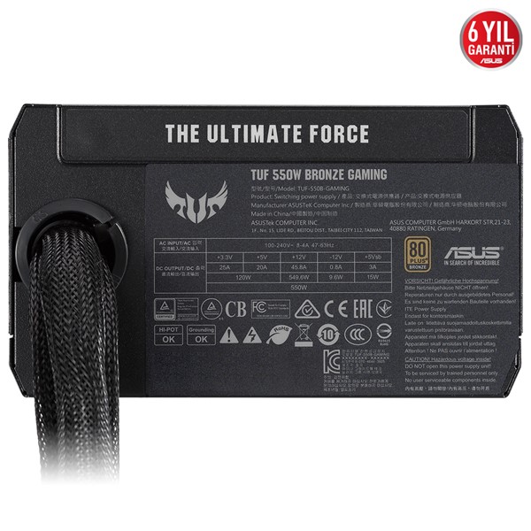 resimler/genel/ASUS 550W 80+ BRONZE TUF GAMING 550B 13.5cm Fanlı Power Supply