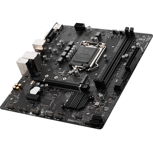 resimler/genel/MSI PRO H410M-B DDR4 M2 PCIe NVME HDMI PCIe 16X v3.0 1200p mATX