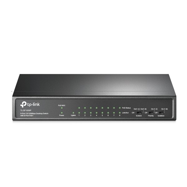 resimler/genel/ TP-LINK 8-port TL-SF1009P 10/100 Yönetilemez 65w Full PoE Switch