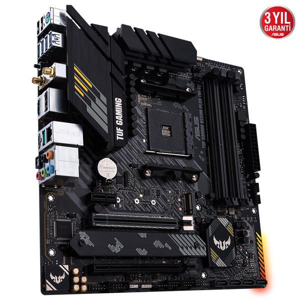 resimler/genel/ASUS TUF B550M-PLUS GAMING WIFI II DDR4 HDMI DP PCIe 16X v4.0 AM4 mATX