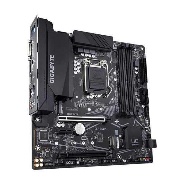 resimler/genel/GIGABYTE Z490M DDR4 M2 PCIe NVME HDMI DP PCIe 16X v3.0 1200p mATX