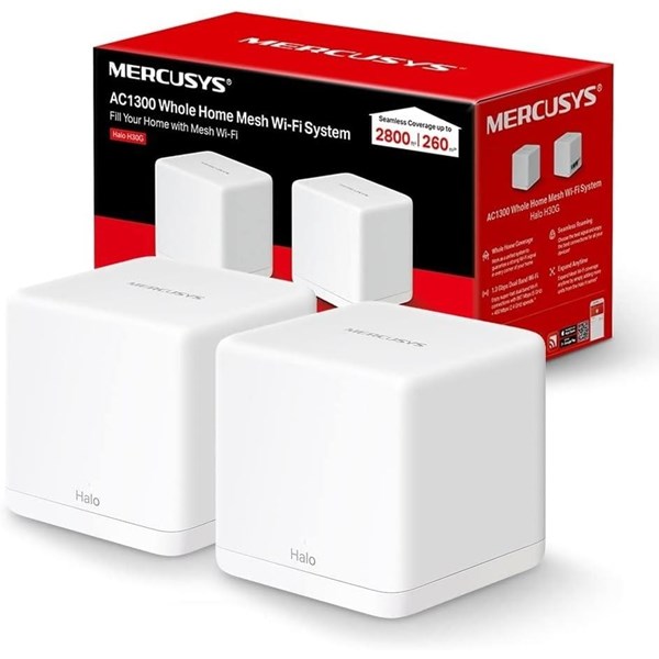 resimler/genel/MERCUSYS HALO H80X-2P AX3000 Tüm Ev Mesh Wi-Fi 6 Router 2-li paket