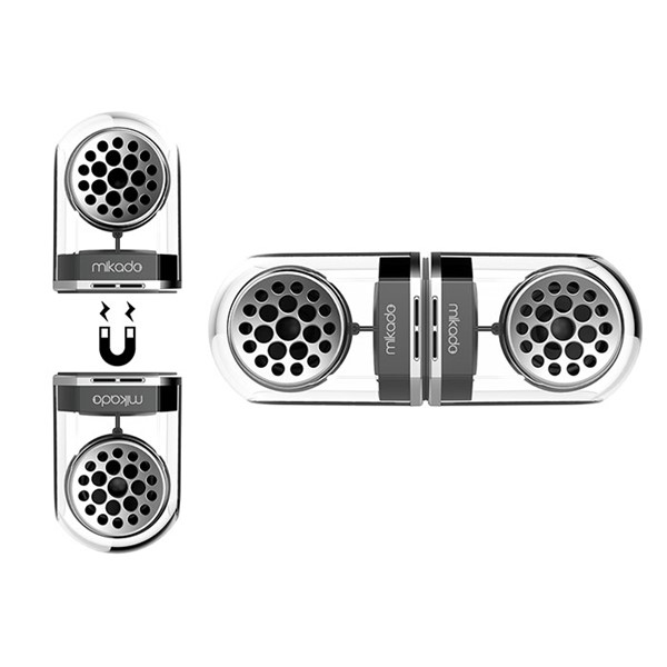 resimler/genel/Mikado MD-X9 PERFECT 10W Magnetic Şeffaf TWS STEREO Bluetooth Speaker