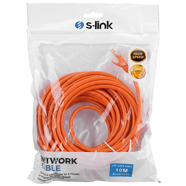 resimler/genel/S-link SL-CAT610TR 10m Turuncu CAT6 Patch Kablo