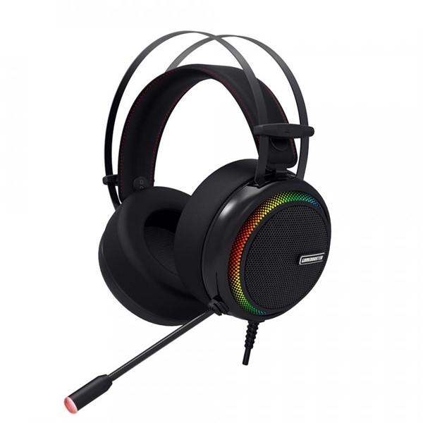 GameBooster H8 Ghost Shark Rainbow RGB LED 7.1 Titreşimli Siyah Oyuncu Kulaklığı