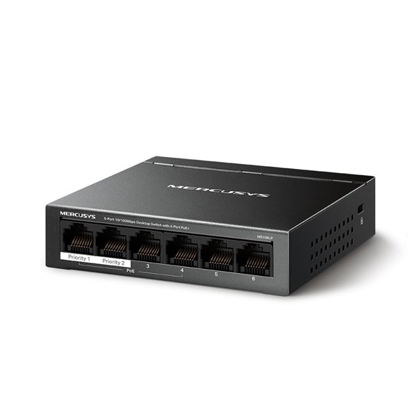 resimler/genel/TP-LINK 6port MS106LP 10/100 YÖNETİLEMEZ 30W 4-PORT POE SWITCH