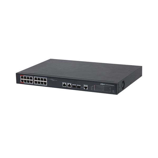 resimler/genel/DAHUA 16port 240w FULL PoE PFS4218-16ET-240-V2 GIGABIT 2X SFP Yönetilebilir Switch	