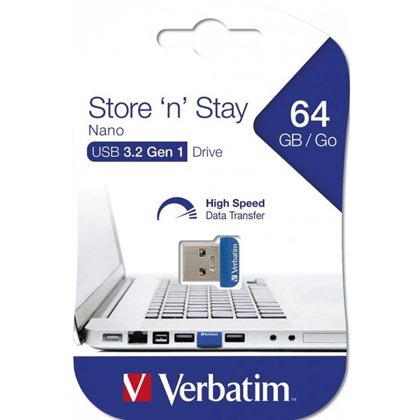 resimler/genel/VERBATIM 64GB 98711 Store 'n' Stay NANO USB BELLEK