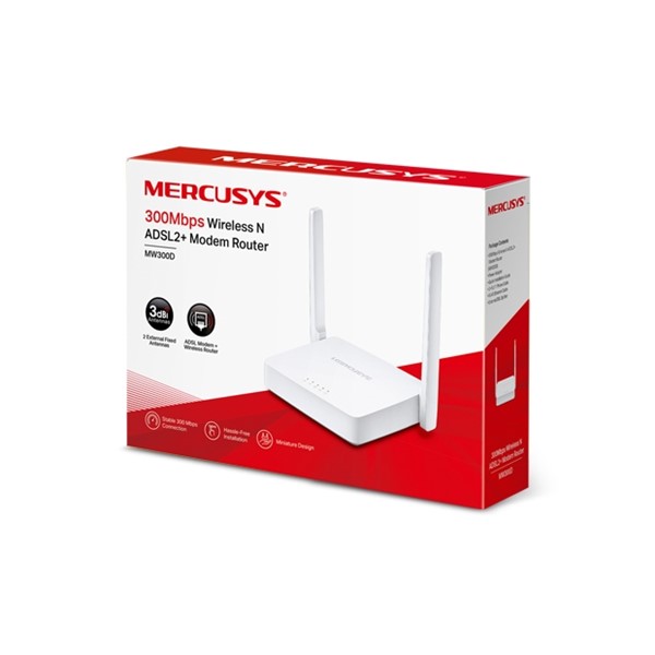 resimler/genel/MERCUSYS MW300D 300mbps N300 2.4ghz ADSL Modem Router