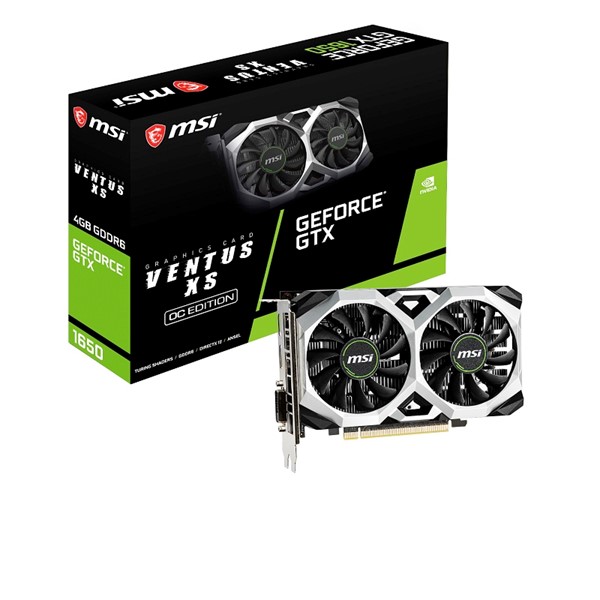 resimler/genel/MSI GTX1650 4GB VENTUS XS OC V2 GDDR6 128bit HDMI DVI DP PCIe 16X v3.0