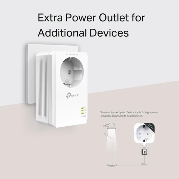 TP-LINK TL-PA7017P KIT AV1000 Gigabit Passthrough Powerline Başlangıç Kiti