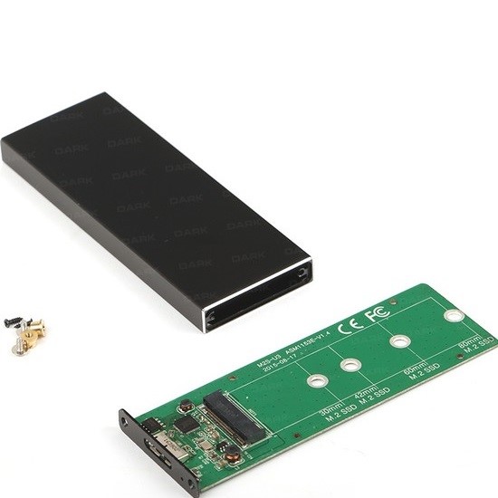 resimler/genel/DARK M2 USB 3.0 DK-AC-DSEM2 NGFF Alüminyum Harddisk Kutusu Siyah
