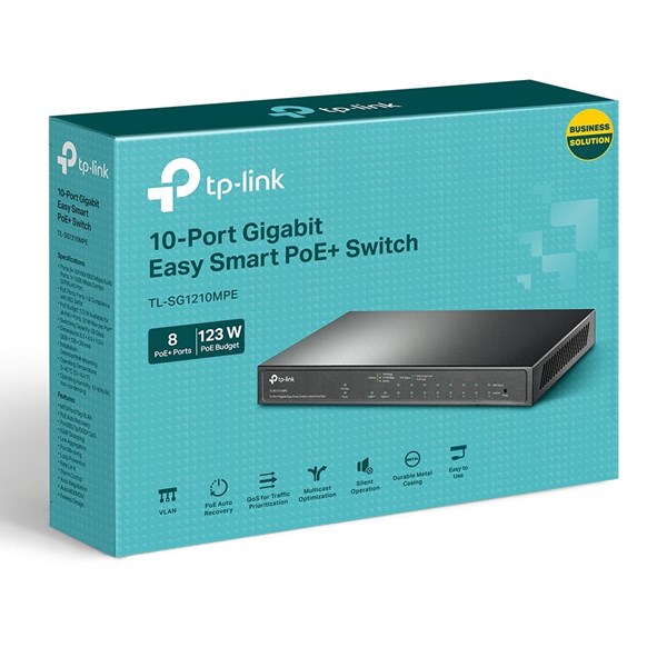 resimler/genel/TP-LINK 8port TL-SG1210MPE Gigabit 1-SFP 123w Full PoE Yönetilebilir Switch