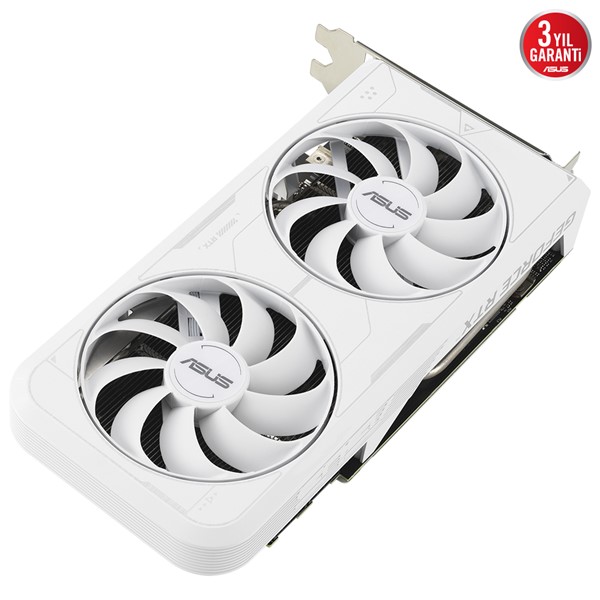 resimler/genel/ASUS RTX3060TI 8GB DUAL RTX3060TI-O8GD6X WHITE GDDR6X 256 Bit HDMI DP PCIe 16X v4.0