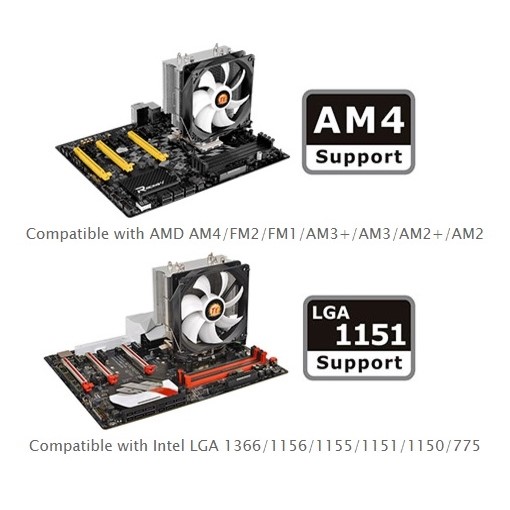 resimler/genel/THERMALTAKE 120mm Contac Silent 12 CL-P039-AL12BL-A AM5-1700p Hava Soğutmalı İşlemci Fanı