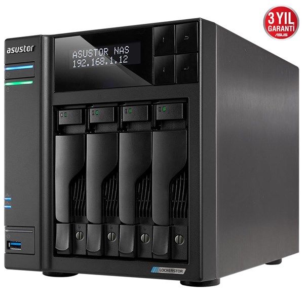 resimler/genel/ASUSTOR AS6604T CELERON QC-4GB RAM-4-diskli Nas Sunucu (Disksiz)