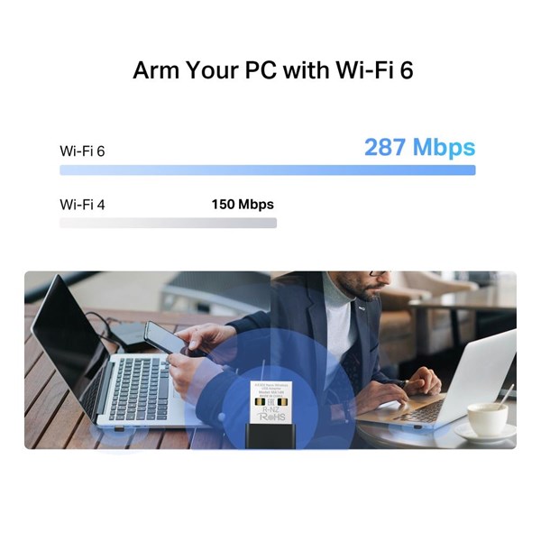 resimler/genel/MERCUSYS MA14N AX300 WIFI6 Nano Kablosuz USB Adaptör