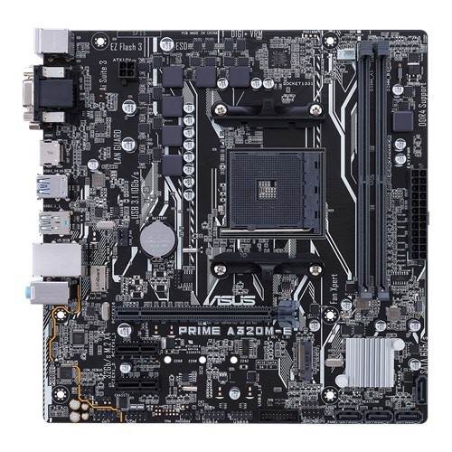 resimler/genel/ASUS PRIME A320M-E DDR4 M2 PCIe NVME HDMI DVI PCIe 16X v3.0 AM4 mATX
