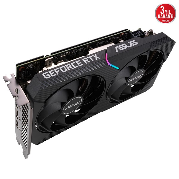 resimler/genel/ASUS RTX3050 8GB DUAL RTX3050-O8G GDDR6 128bit HDMI DP PCIe 16X v4.0