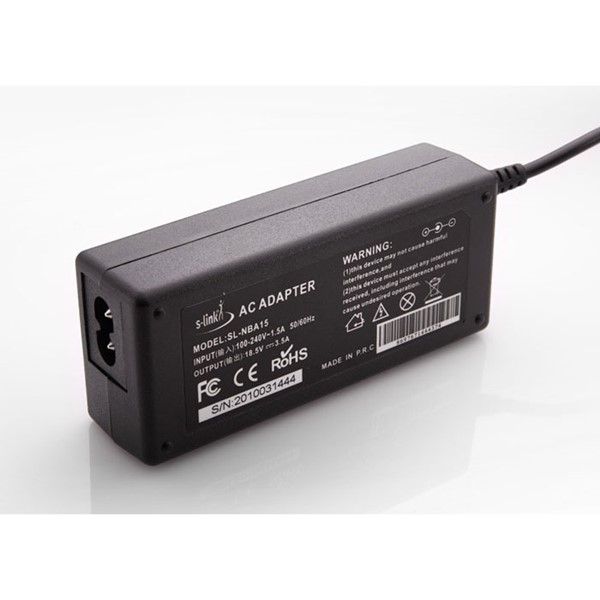resimler/genel/S-link SL-NBA15 18.5V 3.5A 7.4*5.0 Hp Notebook Standart Adaptör