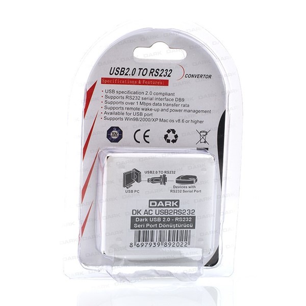 resimler/genel/DARK DK-AC-USB2RS232 USB'den RS232 (Seri) Çevirici