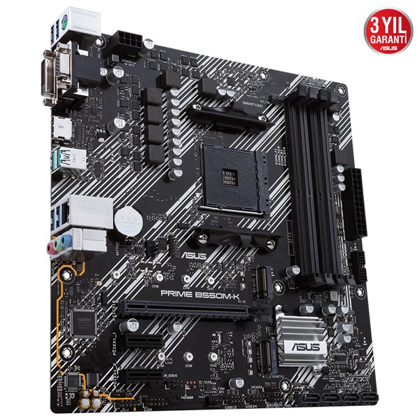 resimler/genel/ASUS PRIME B550M-K DDR4 M2 PCIe NVME HDMI DVI PCIe 16X v4.0 AM4 mATX